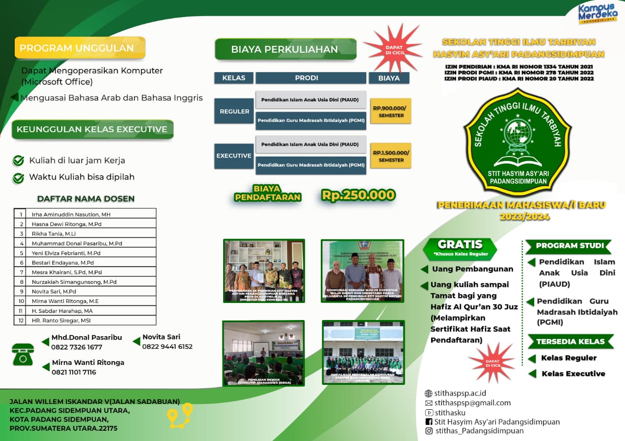 PENERIMAAN MAHASISWA BARU T.A 2023/2024