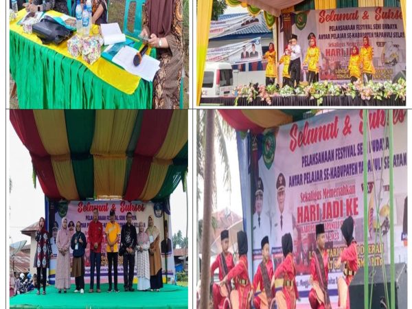 "Tiga Dosen STIT Hasyim Asy'ari Padangsidimpuan Menjadi Juri pada Acara Festival Seni Budaya Antar Pelajar Memeriahkan Hari Jadi ke 73 Kabupaten Tapanuli Selatan Tahun 2023."