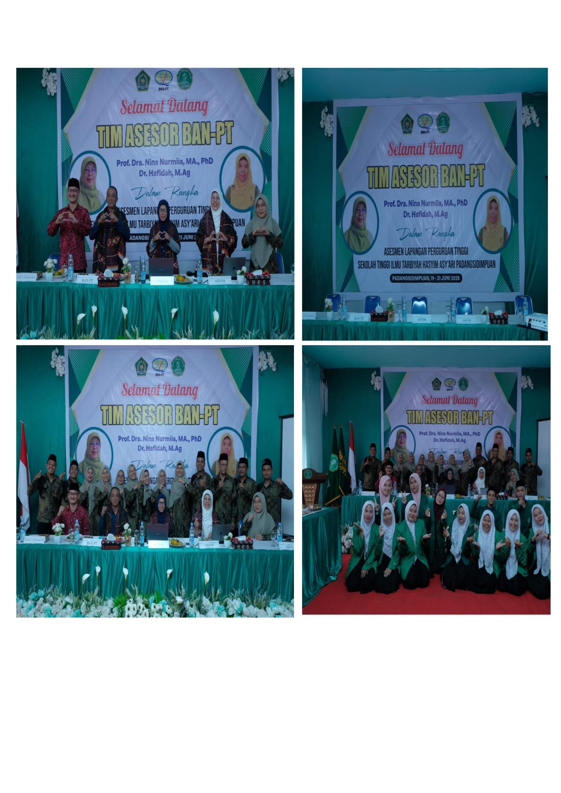 SELAMAT DATANG TIM ASESOR BAN-PT DALAM RANGKA ASESMEN LAPANGAN PERGURUAN TINGGI SEKOLAH TINGGI ILMU TARBIYAH HASYIM ASY’ARI PADANGSIDIMPUAN