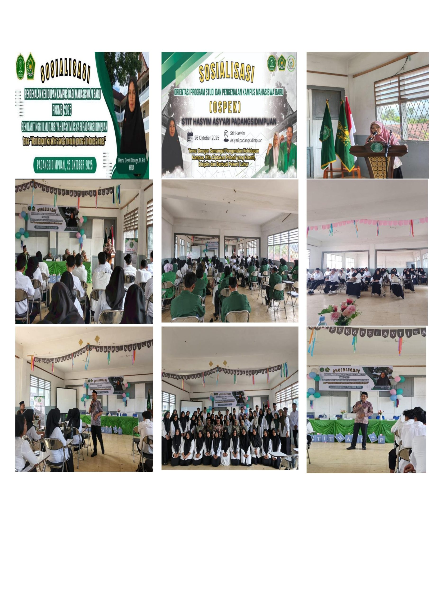 SOSIALISASI PENGENALAN KEHIDUPAN KAMPUS BAGI MAHASISWA/I BARU (PKKMB) DAN ORIENTASI PROGRAM STUDI DAN PENGENALAN KAMPUS (OSPEK)SEKOLAH TINGGI ILMU TARBIYAH HASYIM ASY'ARI PADANGSIDIMPUAN TAHUN 2025