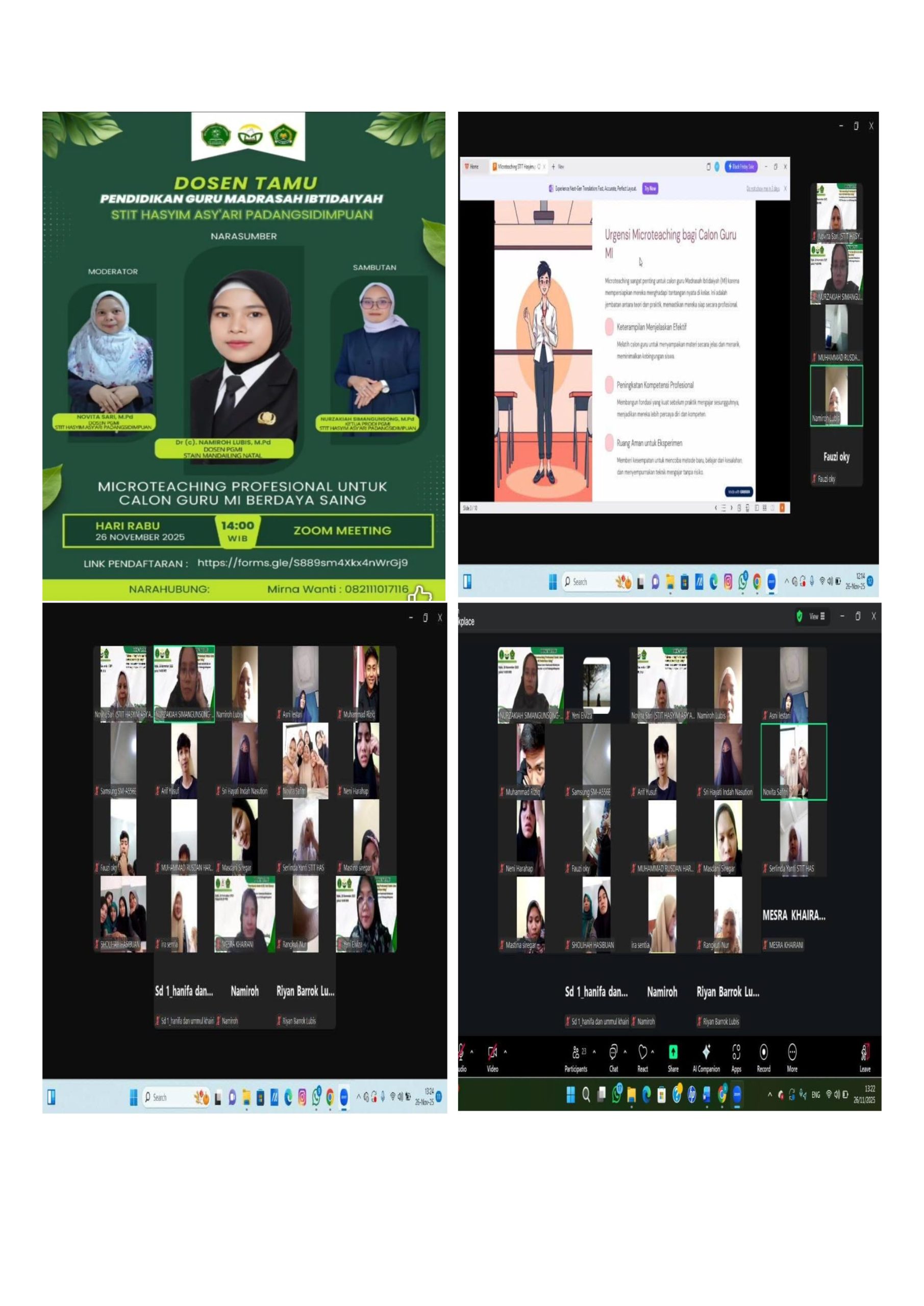 DOSEN TAMU PENDIDIKAN GURU MADRASAH IBTIDAIYAH STIT HASYIM ASY'ARI PADANGSIDIMPUAN