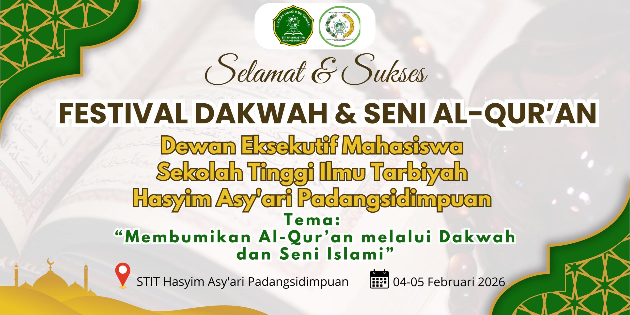 FESTIVAL DAKWAH & SENI AL-QUR'AN SEKOLAH TINGGI ILMU TARBIYAH HASYIM ASY'ARI PADANGSIDIMPUAN