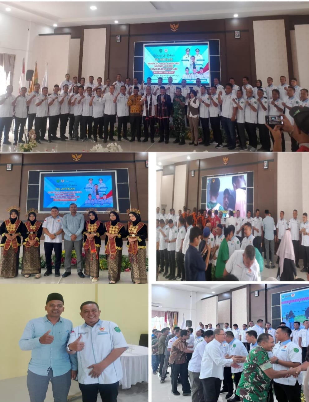 Menghadiri acara pelantikan Koni Kota Padangsidimpuan Menghadiri acara pelantikan Koni Kota Padangsidimpuan