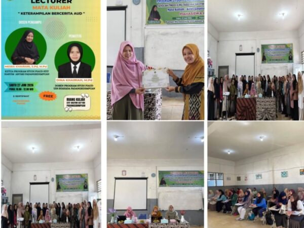 VISITING LECTURER MATA KULIAH KETERAMPILAN BERCERITA AUD SEKOLAH TINGGI ILMU TARBIYAH HASYIM ASY'ARI PADANGSIDIMPUAN DENGAN UIN SYAHADA PADANGSIDIMPUAN