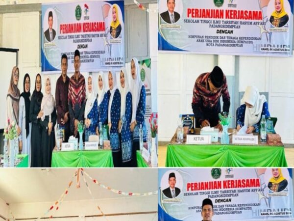PERJANJIAN KERJASAMA SEKOLAH TINGGI ILMU TARBIYAH HASYIM ASY'ARI PADANGSIDIMPUAN DENGAN HIMPUNAN PENDIDIK DAN TENAGA KEPENDIDIKAN ANAK USIA DINI INDONESIA (HIMPAUDI) KOTA PADANGSIDIMPUAN