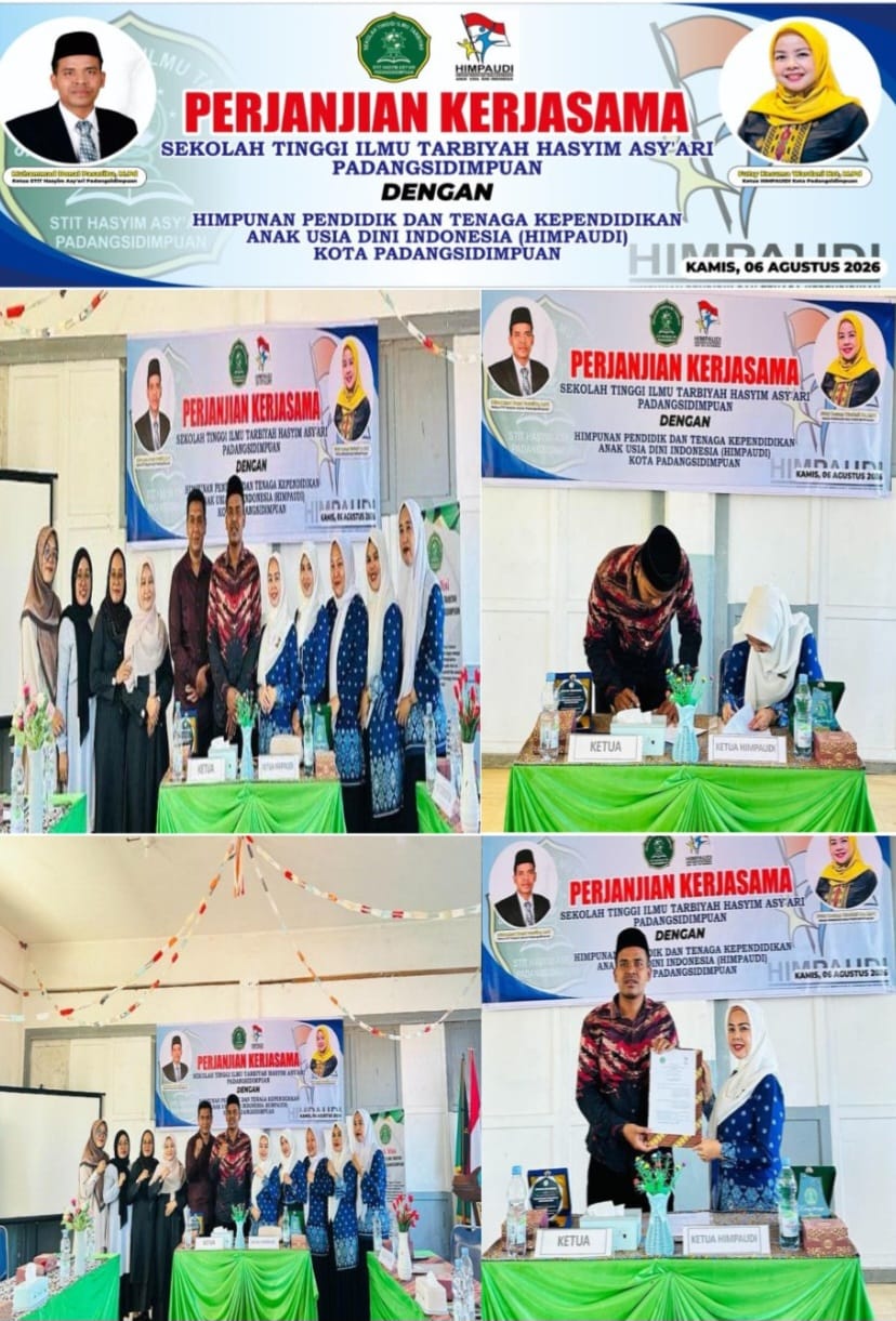 PERJANJIAN KERJASAMA SEKOLAH TINGGI ILMU TARBIYAH HASYIM ASY'ARI PADANGSIDIMPUAN DENGAN HIMPUNAN PENDIDIK DAN TENAGA KEPENDIDIKAN ANAK USIA DINI INDONESIA (HIMPAUDI) KOTA PADANGSIDIMPUAN